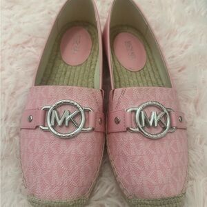 Michael Kors Pink Espadrille Loafers